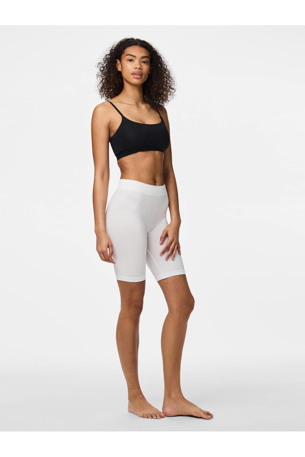 PIECES biker short PCLONDON wit