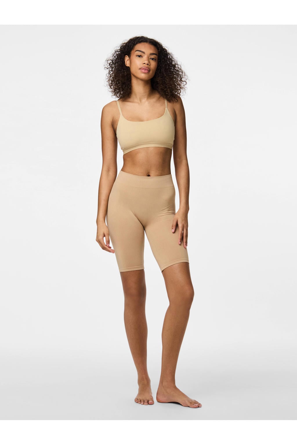 PIECES biker short PCLONDON nude