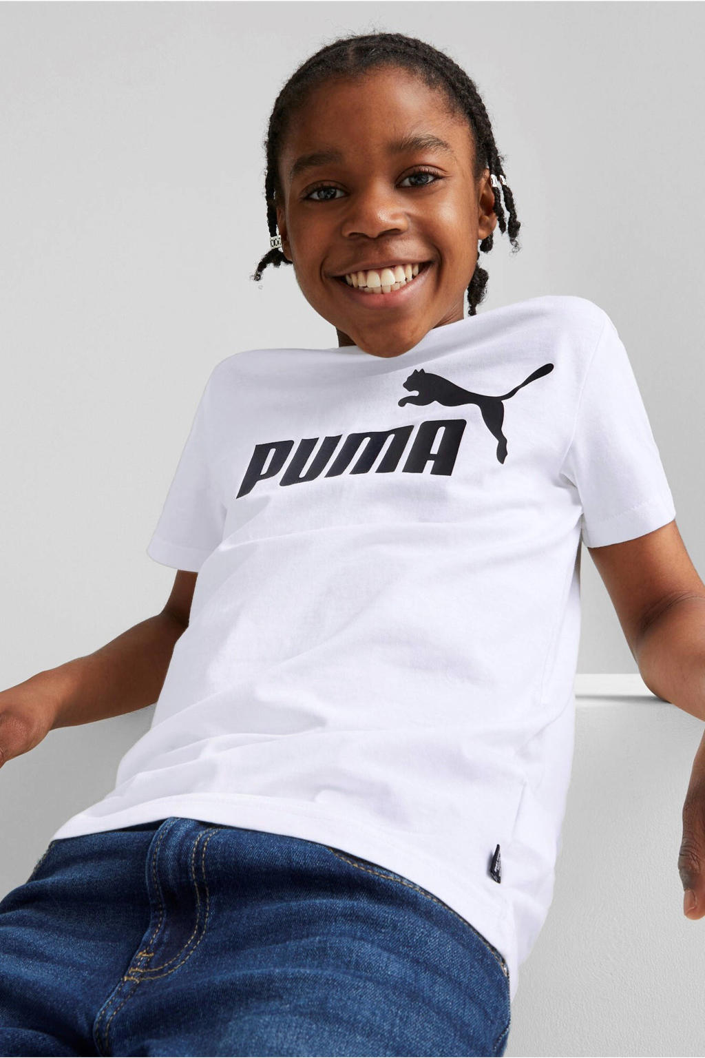 Puma Tshirt met logo wit kopen? in huis wehkamp