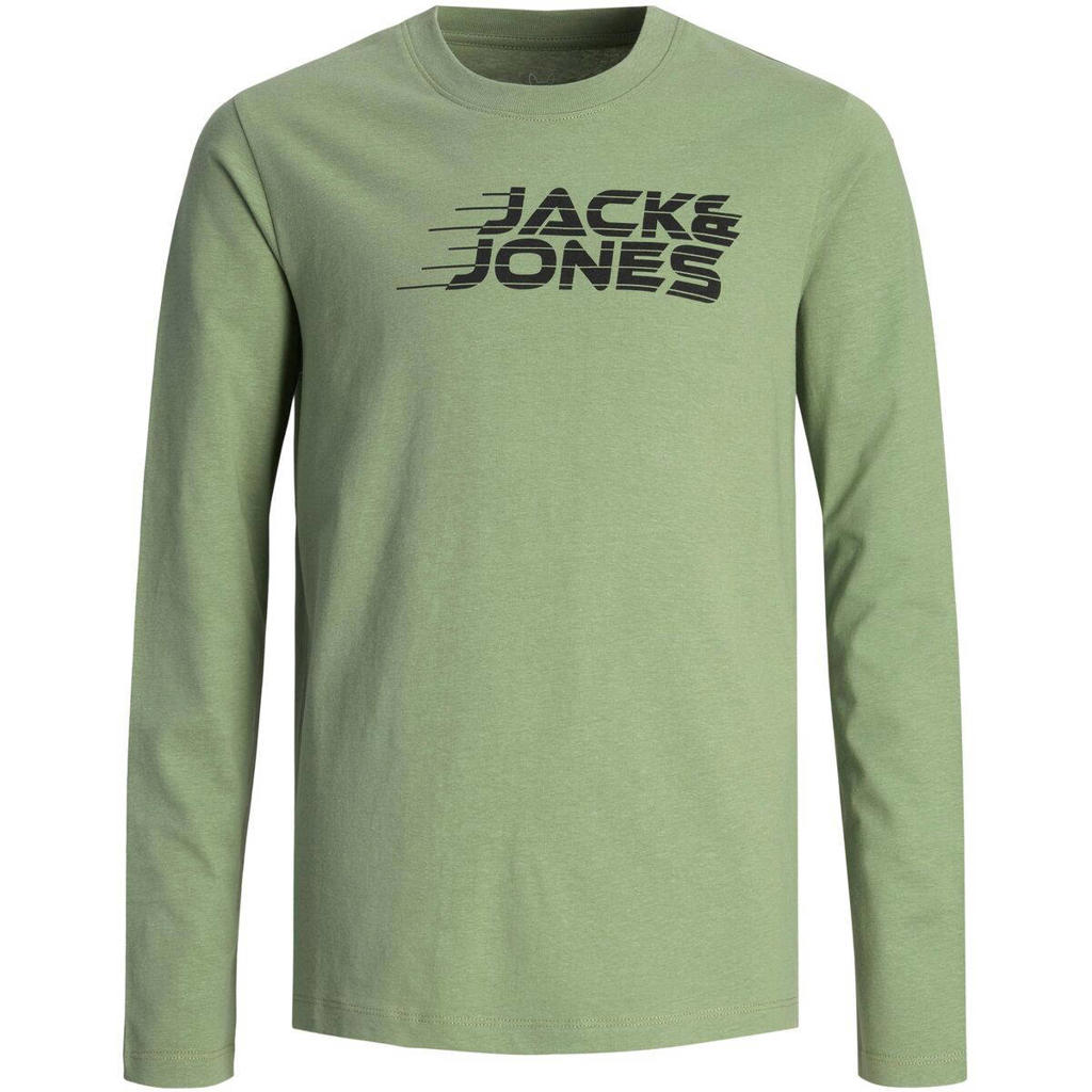 JACK & JONES Herren Pyjama Oberteil - Langarm Schlafanzug Top Aus Baumwolle