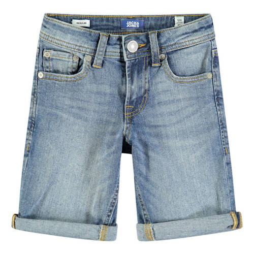 JACK & JONES regular fit jeans bermuda JJRICK blue denim