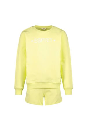 sweater + short geel