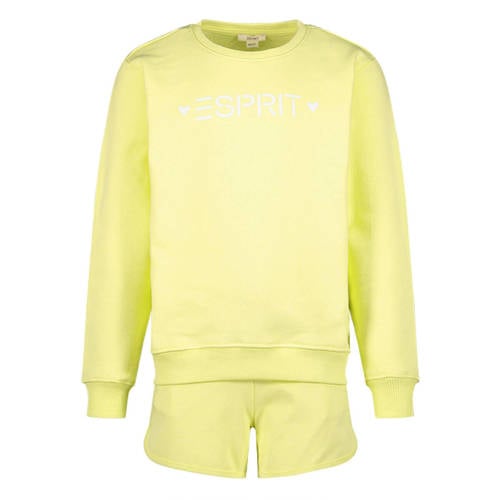 ESPRIT sweater + short geel afbeelding