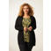 Miss Etam Plus fijngebreid vest Senna zwart