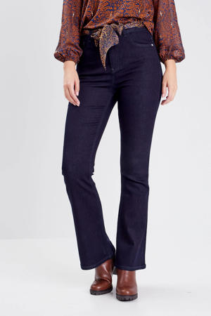 high waist flared jeans denim brut