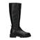 Manfield leren laarzen zwart