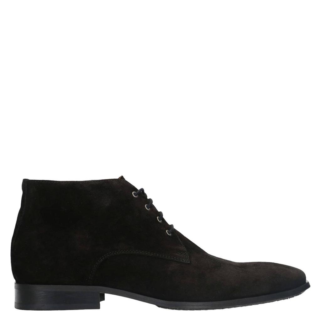 Zwarte heren Manfield suède veterschoenen