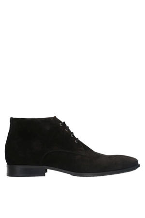 suède veterschoenen zwart