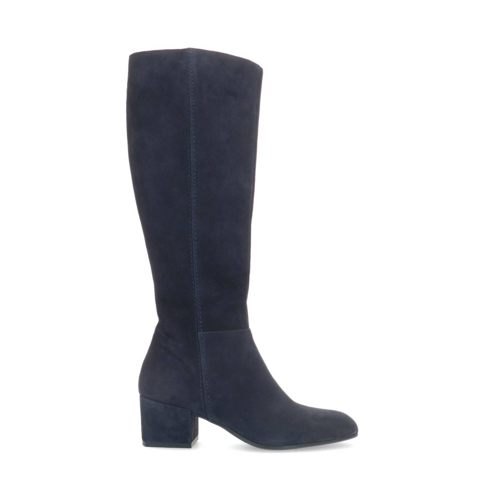 Manfield suède laarzen donkerblauw | wehkamp