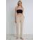 ICHI slim fit pantalon IHKATE zand
