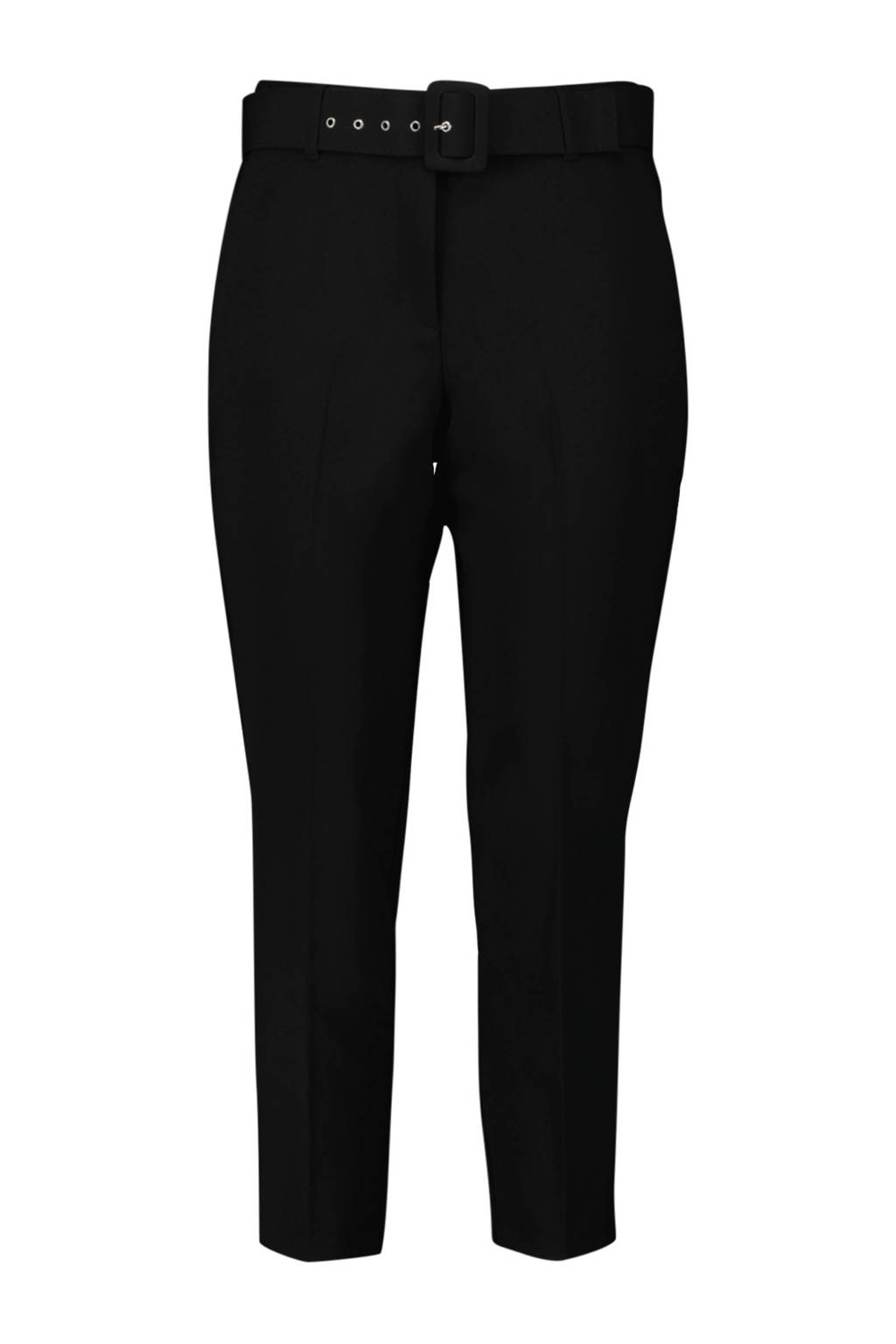 MS Mode slim fit pantalon zwart