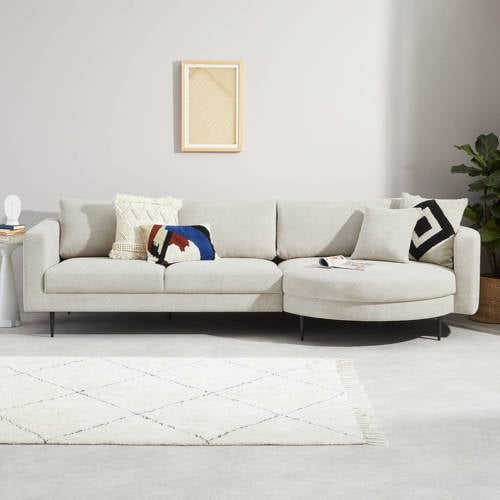 NOUS Living hoekbank rechts Narbonne - licht beige