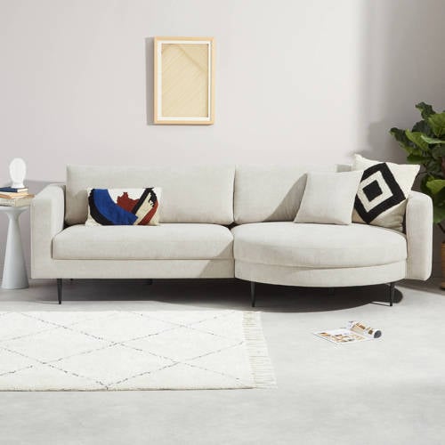 NOUS Living hoekbank rechts Narbonne - licht beige