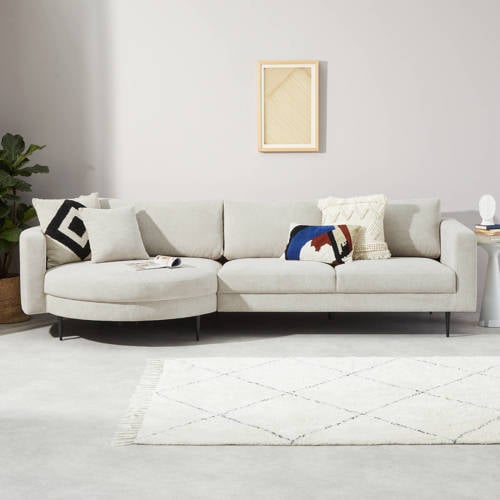 NOUS Living hoekbank links Narbonne - licht beige