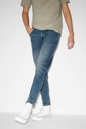 tapered fit jeans stonewashed