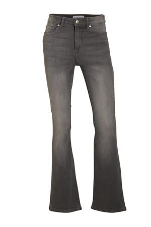lengtemaat 30 mid rise flared jeans grijs