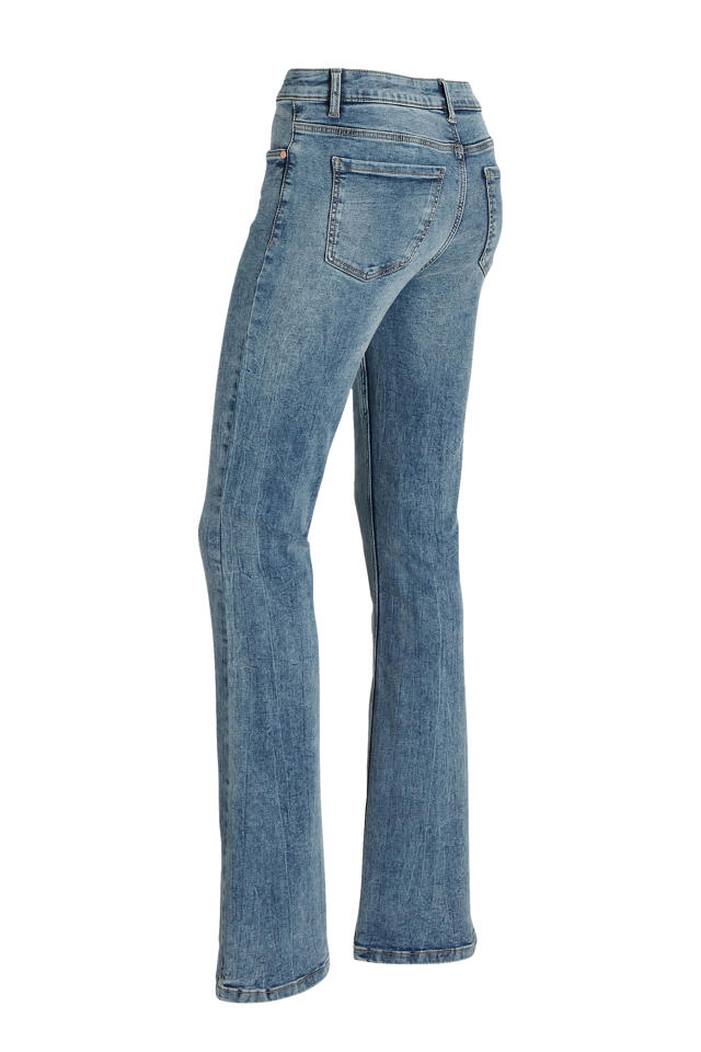 Tips Tragisch Groen anytime lengtemaat 30 mid rise flared jeans lichtblauw | wehkamp