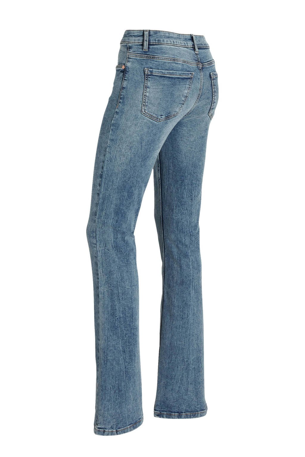 Waakzaam opleggen ontspannen anytime lengtemaat 30 mid rise flared jeans lichtblauw | wehkamp