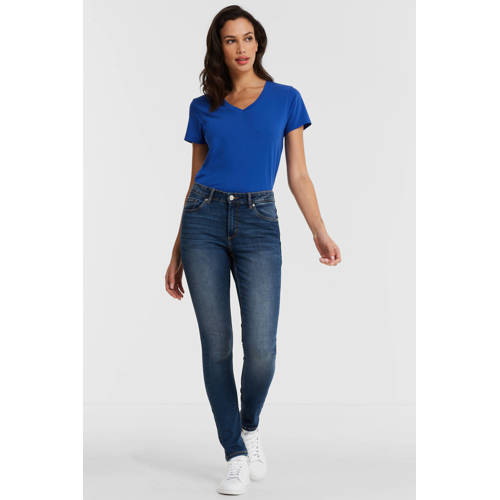 Anytime regular waist skinny jeans dark blue afbeelding