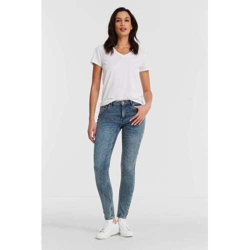 anytime mid rise skinny jeans blue