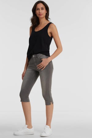 skinny capri jeans grijs