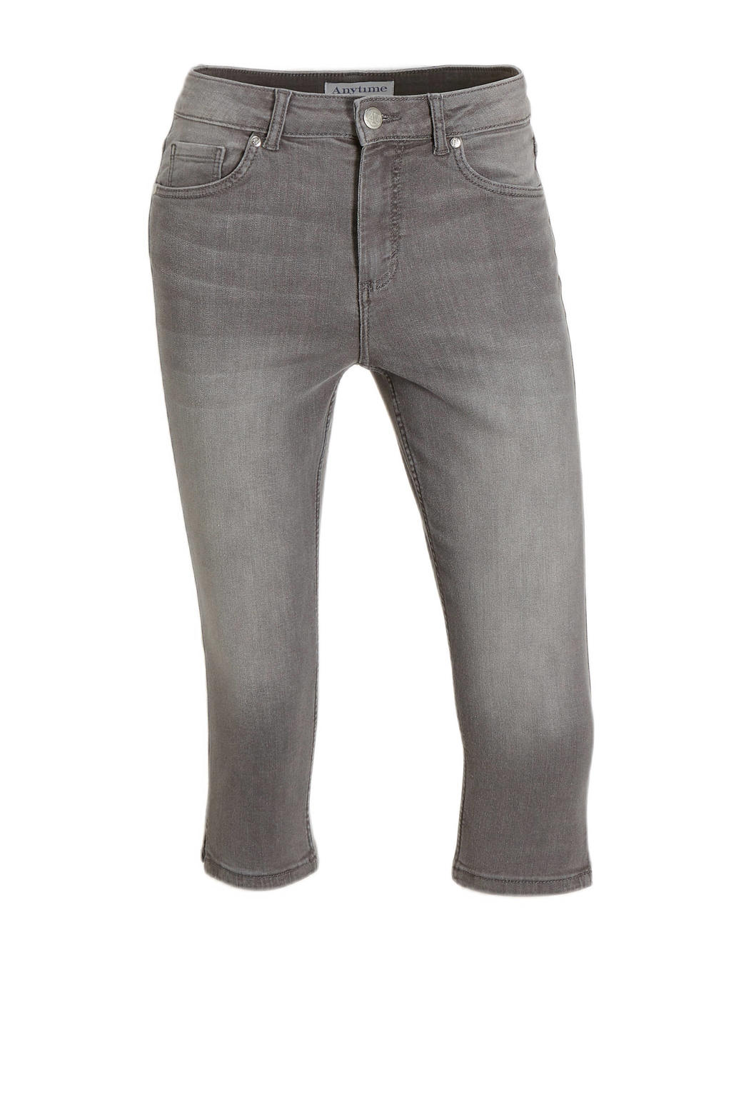 anytime skinny capri jeans grijs wehkamp