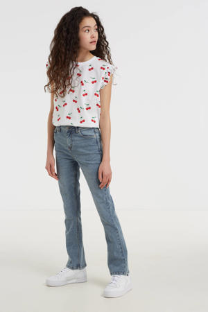 flared jeans blauw