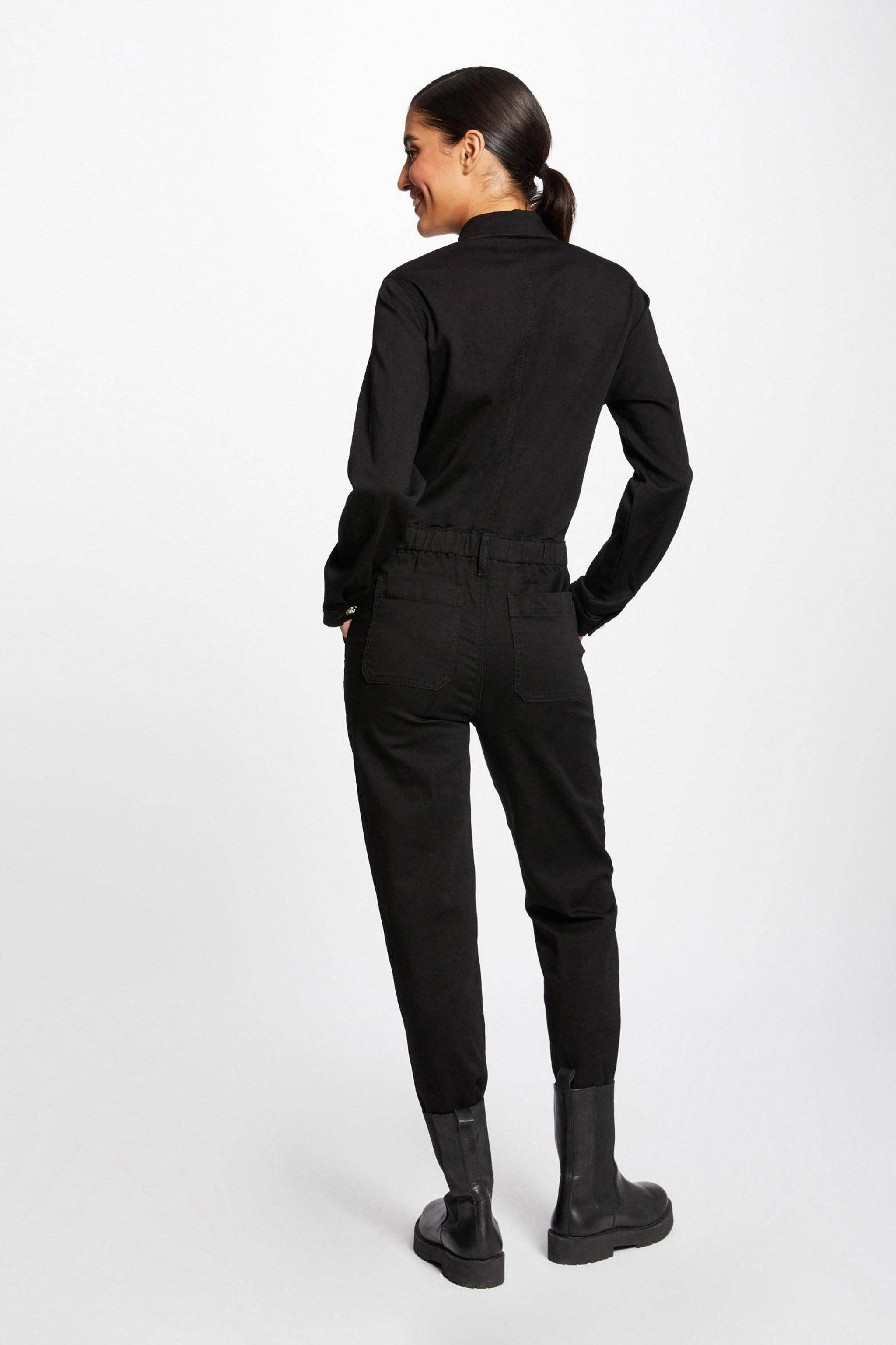 denim jumpsuit zwart kopen? in huis wehkamp