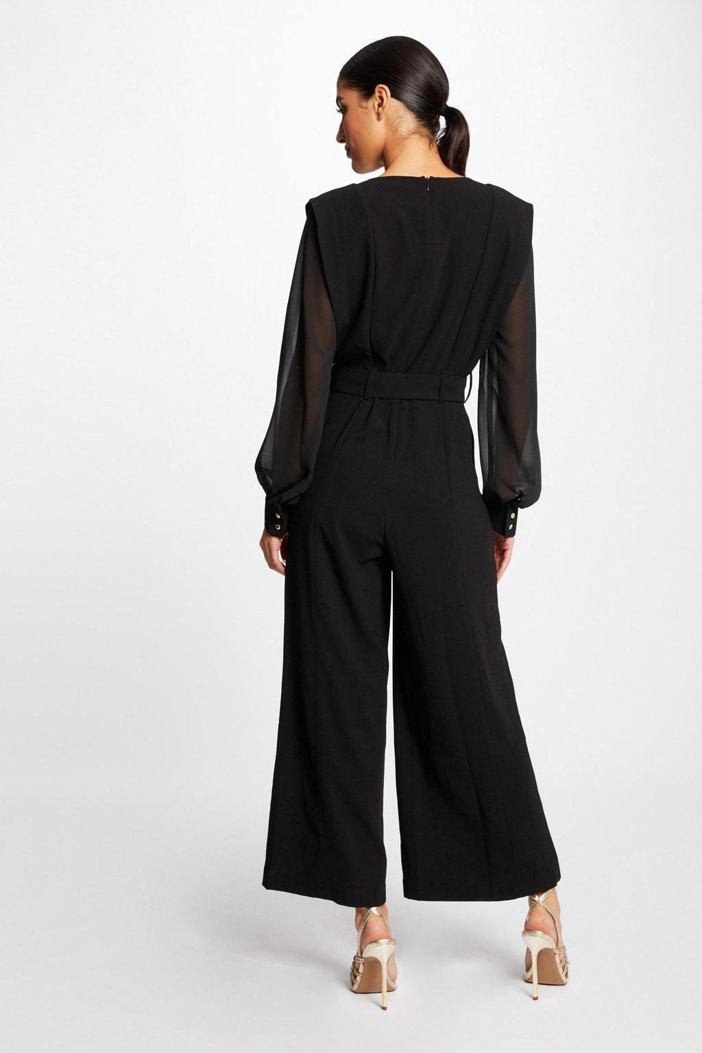 Morgan Wide Leg Jumpsuit Zwart Wehkamp 1887