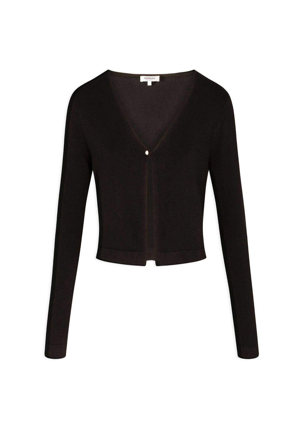 fijngebreid vest zwart wehkamp