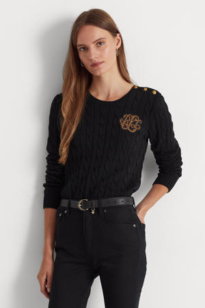 trui met logo zwart