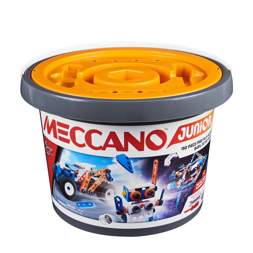 Meccano Junior bouwpakket in emmer (150 delig)
