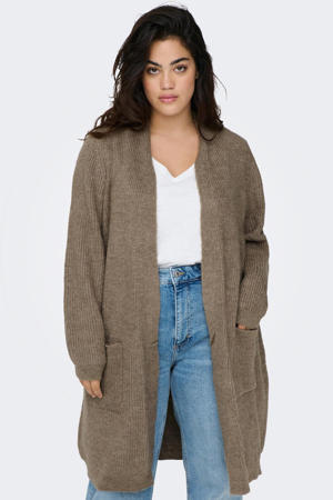 gemêleerd vest CARJADE bruin