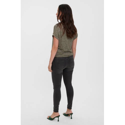 VERO MODA MATERNITY skinny zwangerschapsjeans VMMTANYA dark grey denim afbeelding