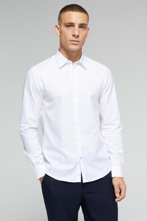 slim fit overhemd white uni