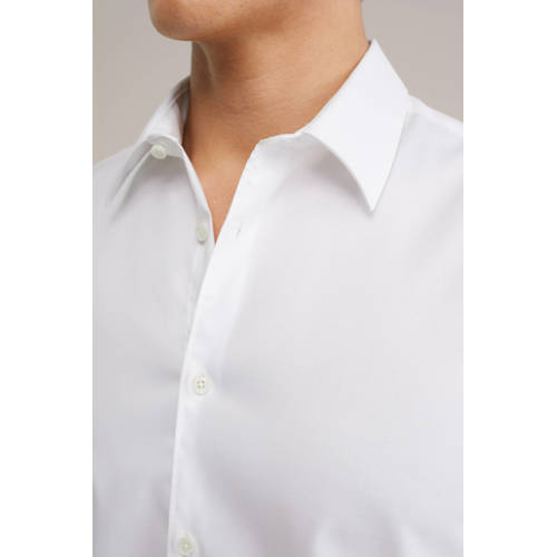 Van Gils slim fit overhemd white uni afbeelding