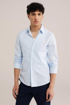 slim fit overhemd light blue