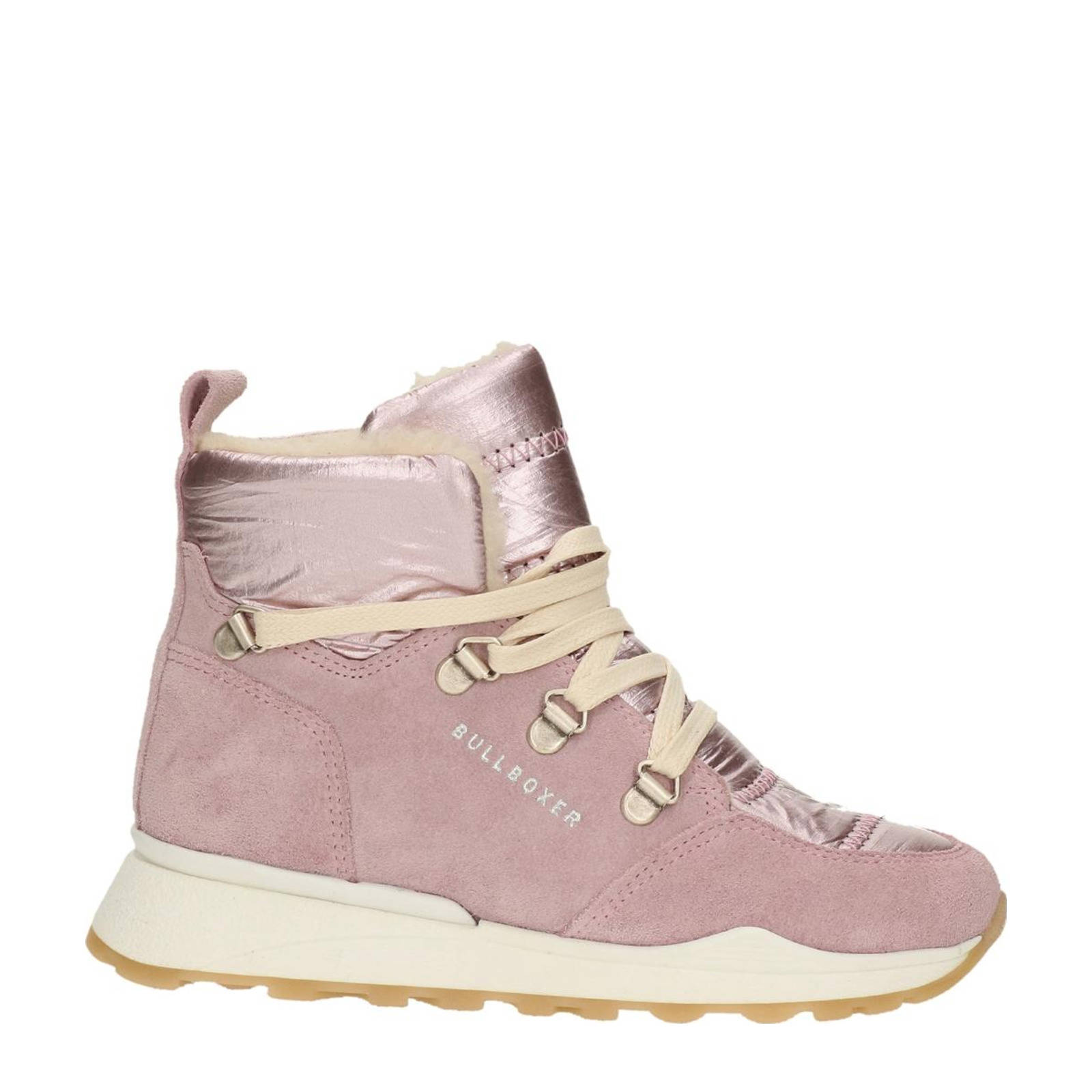 bullboxer suède veterboots lila | wehkamp