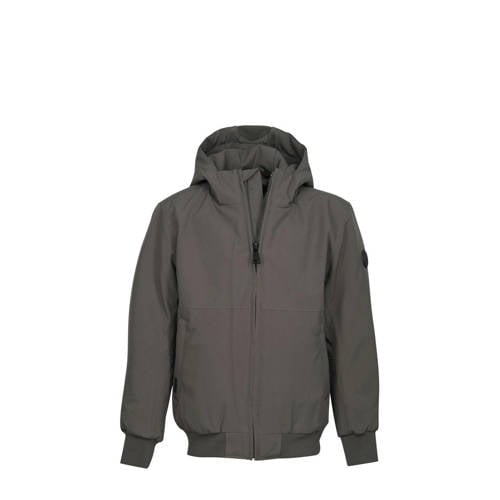 Airforce winterjas van polyester grijs afbeelding