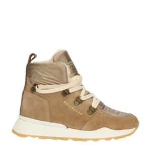   suède veterboots beige