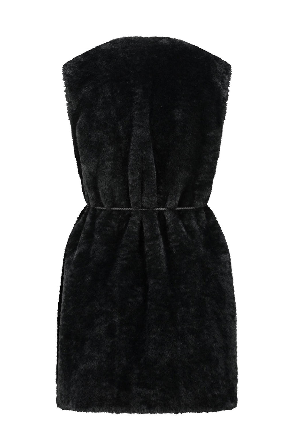Expresso faux fur gilet zwart wehkamp