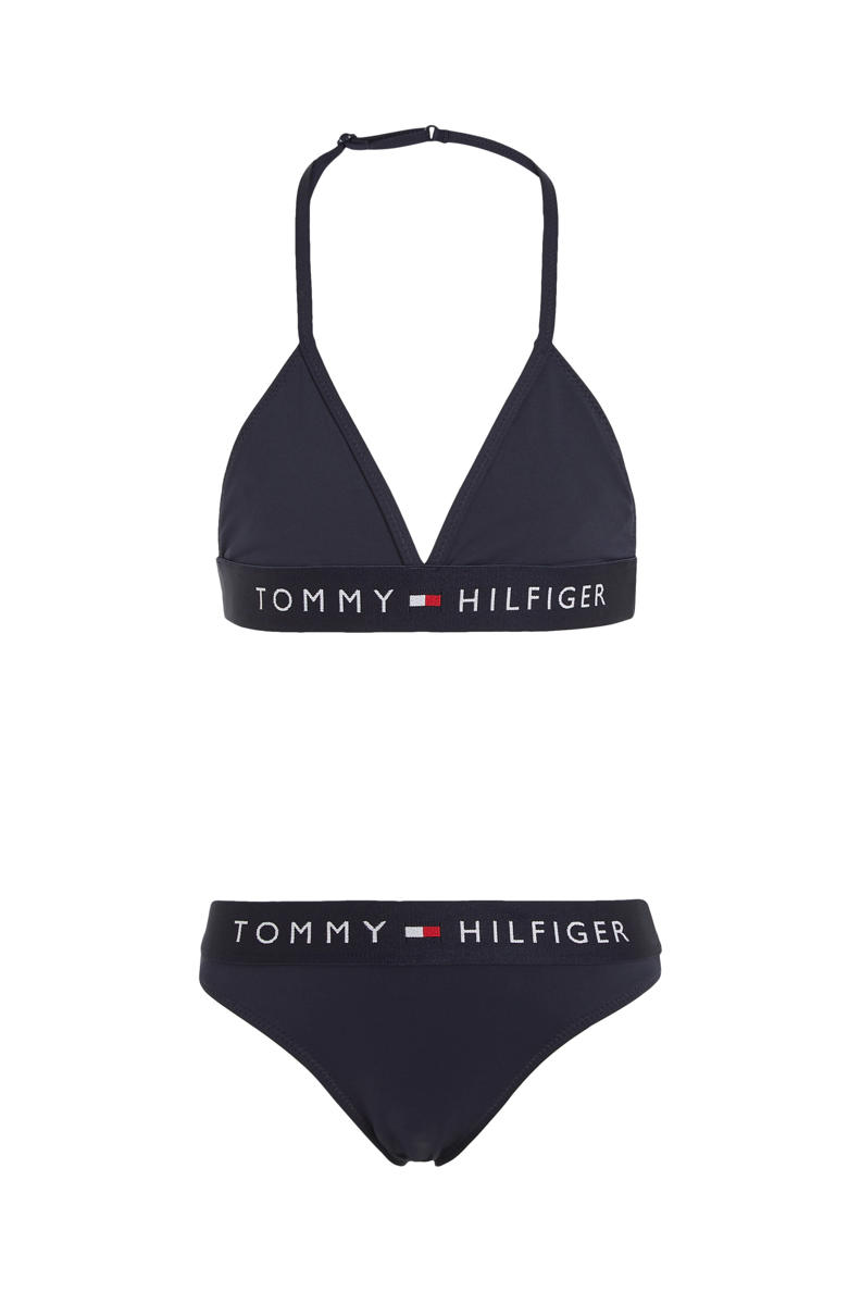 Tommy Hilfiger triangel bikini donkerblauw wehkamp