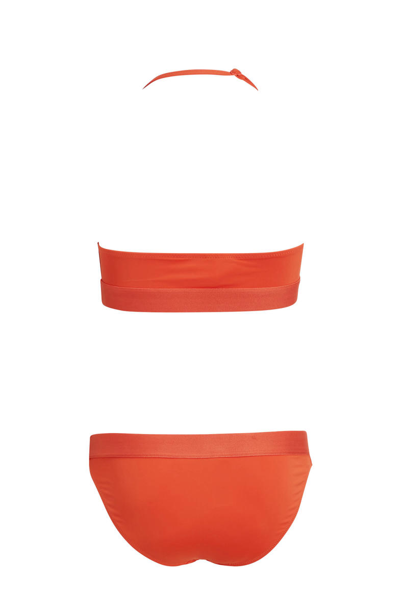 Tommy Hilfiger crop bikini oranje wehkamp