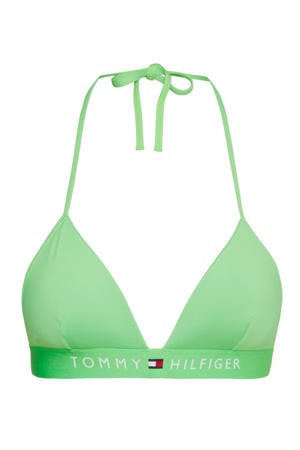 voorgevormde triangel bikinitop groen