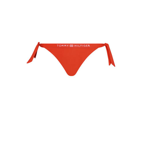 Tommy Hilfiger strik bikinibroekje met ribstructuur oranje