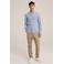 WE Fashion slim fit overhemd morning blue
