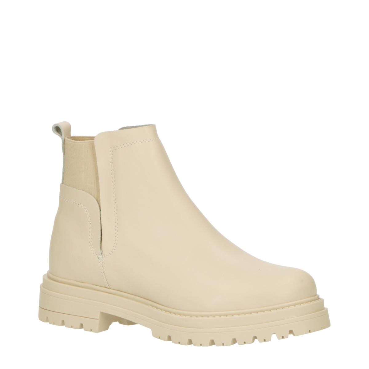 Foot Focus Moira leren chelsea boots ecru wehkamp