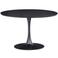 WOOOD WOOOD Sammy Ronde Eettafel - MDF/staal - Zwart - 75x120x120