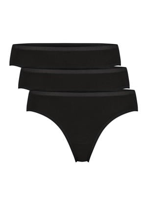 string Lola met bamboe (set van 3) zwart