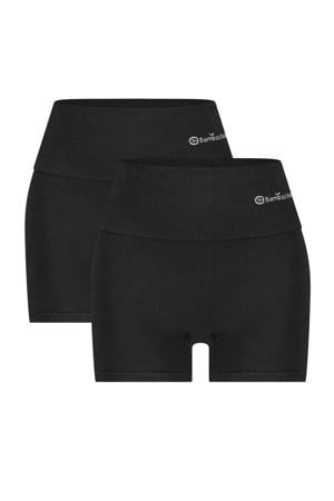 corrigerende short Stella met bamboe (set van 2) zwart